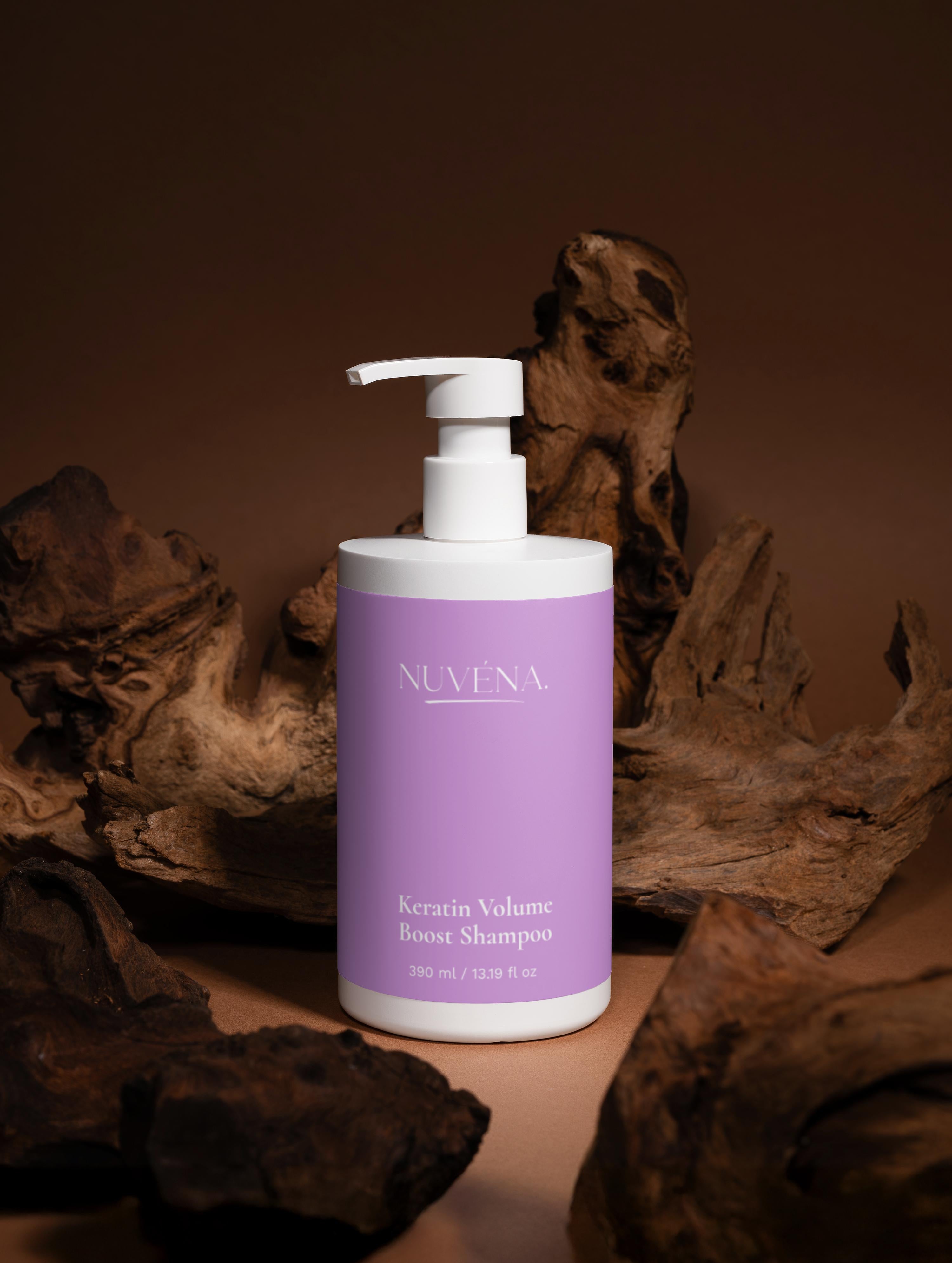 Keratin Volume Boost Shampoo - Thickening Cleanser for Fuller Hair