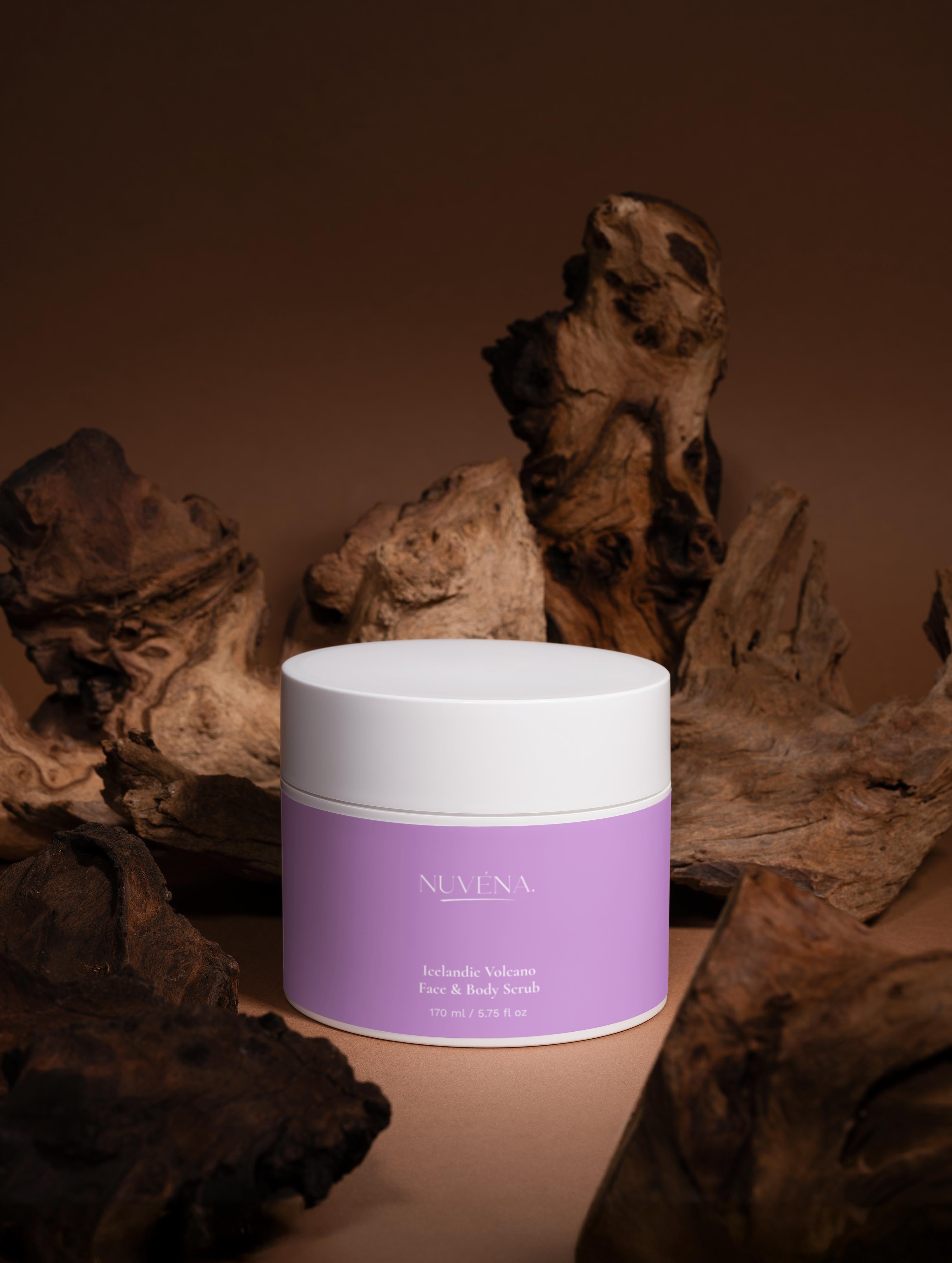 Icelandic Volcano Face & Body Scrub - Gentle Exfoliation with Volcanic Sand