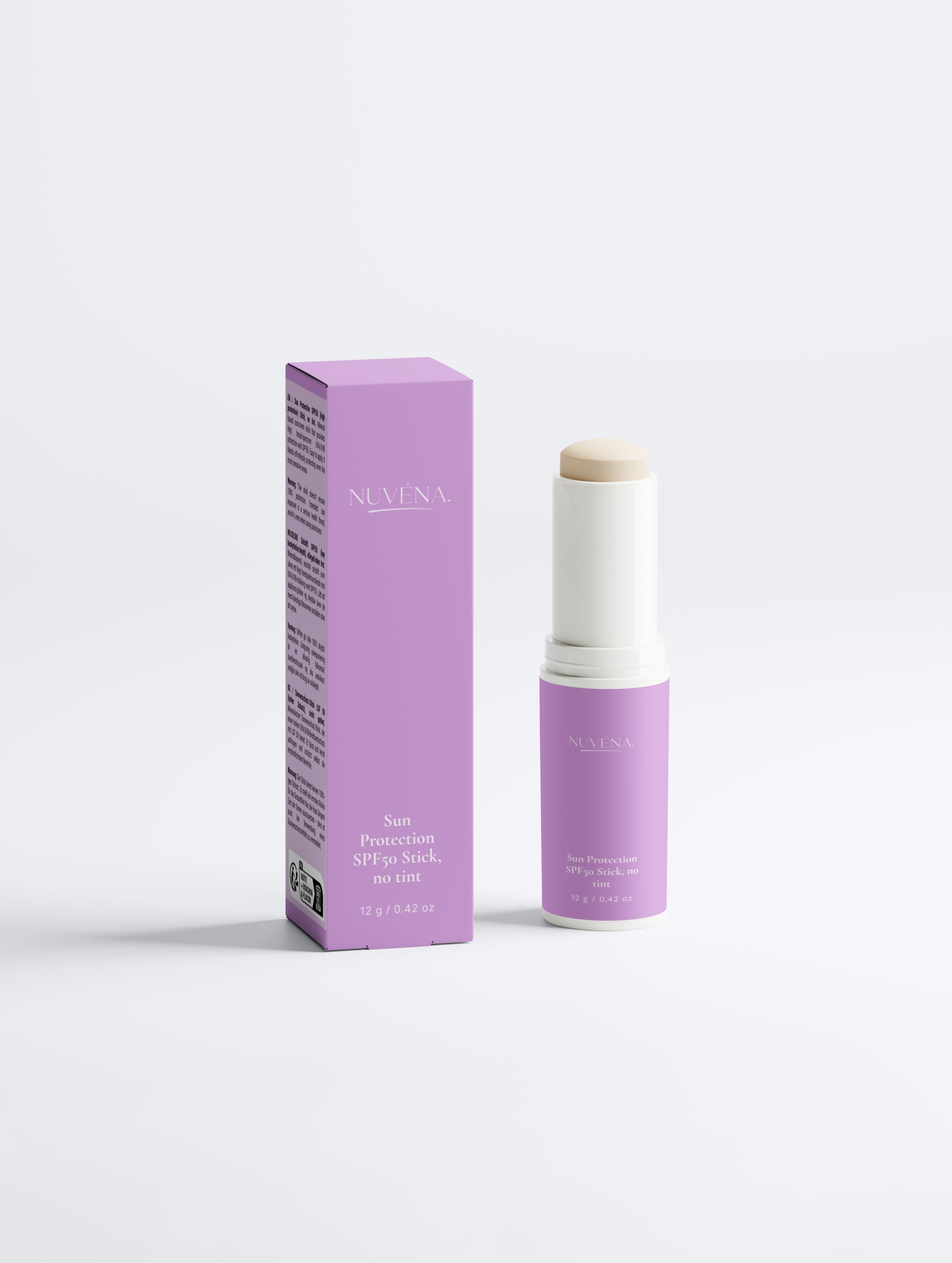 Sun Protection SPF50 Stick - No Tint, Convenient On-the-Go Defense