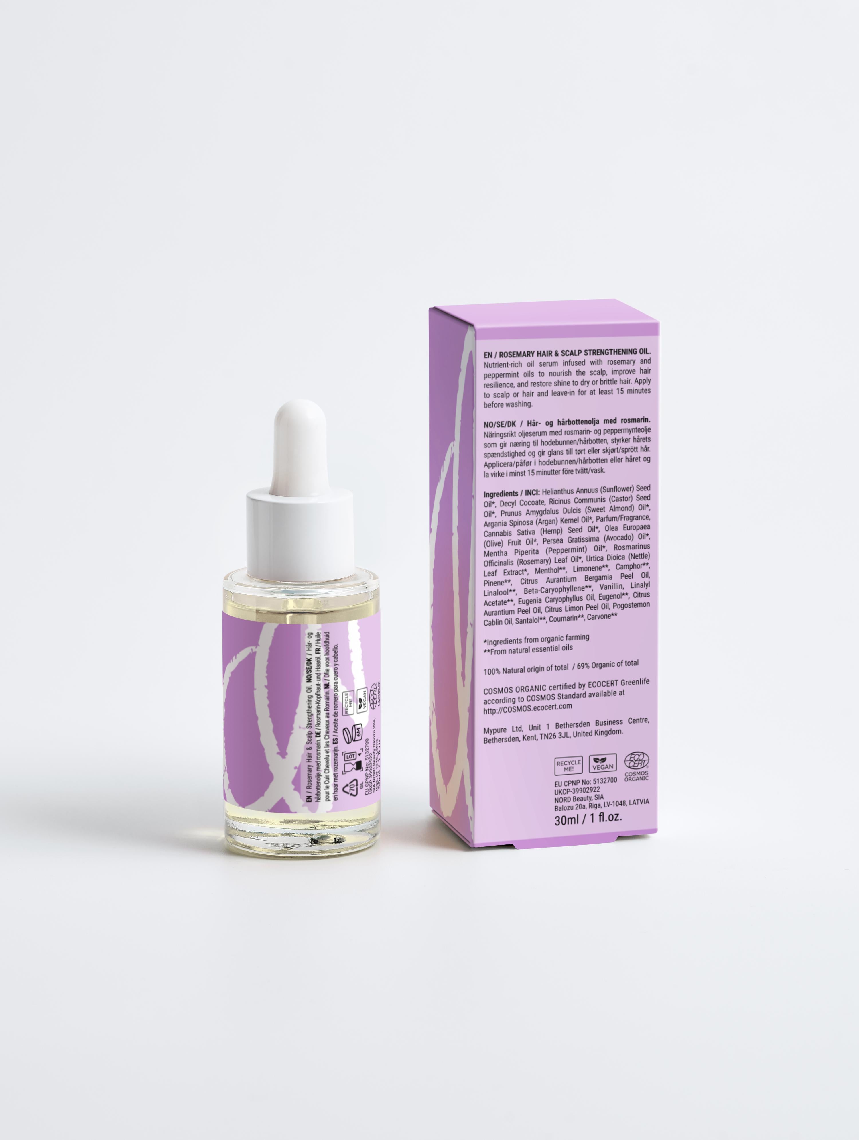 Rosemary Hair & Scalp Strengthening Oil - Nourishing Treatment for Growth