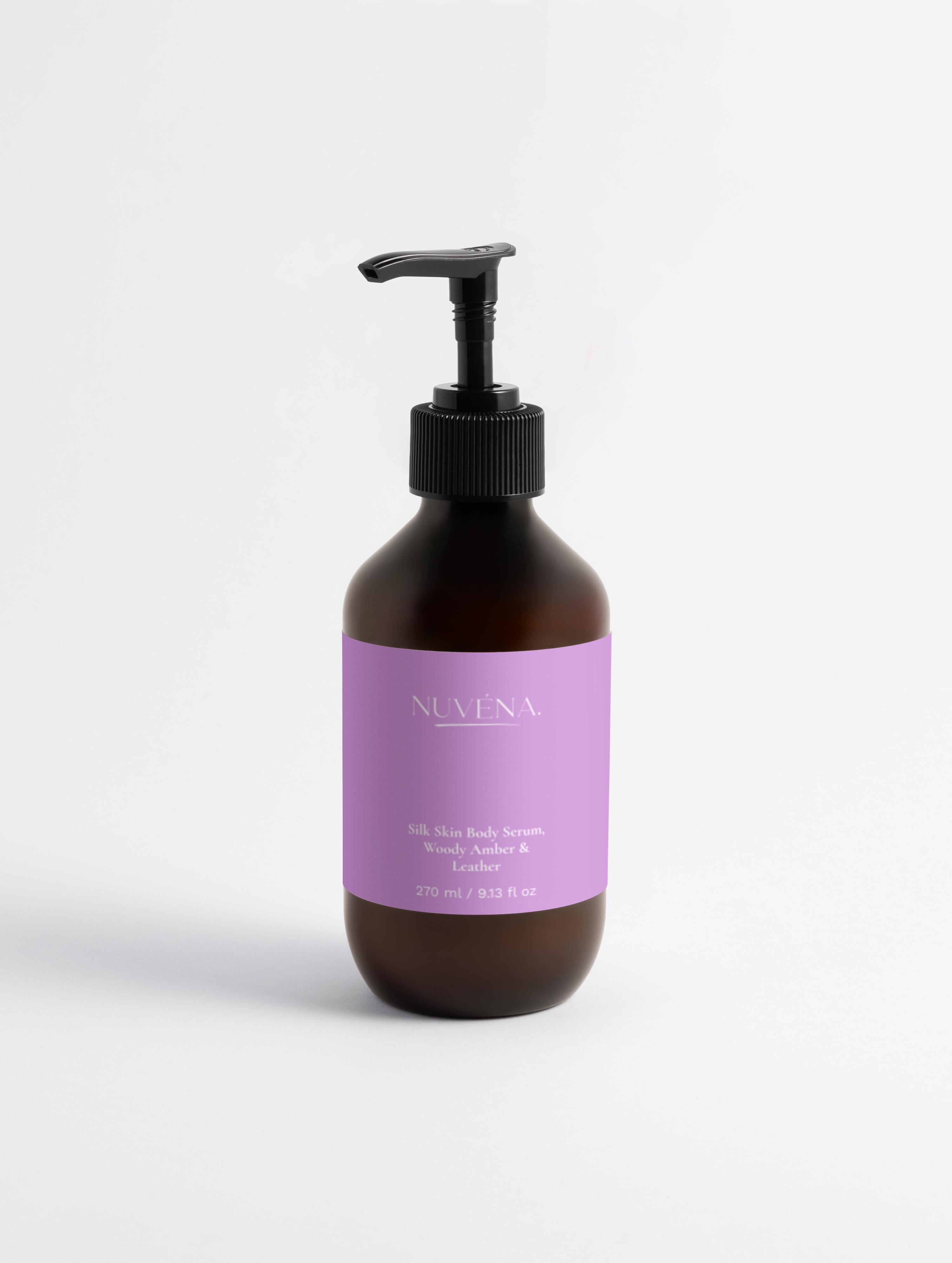Silk Skin Body Serum - Woody Amber & Leather, Luxurious Hydration