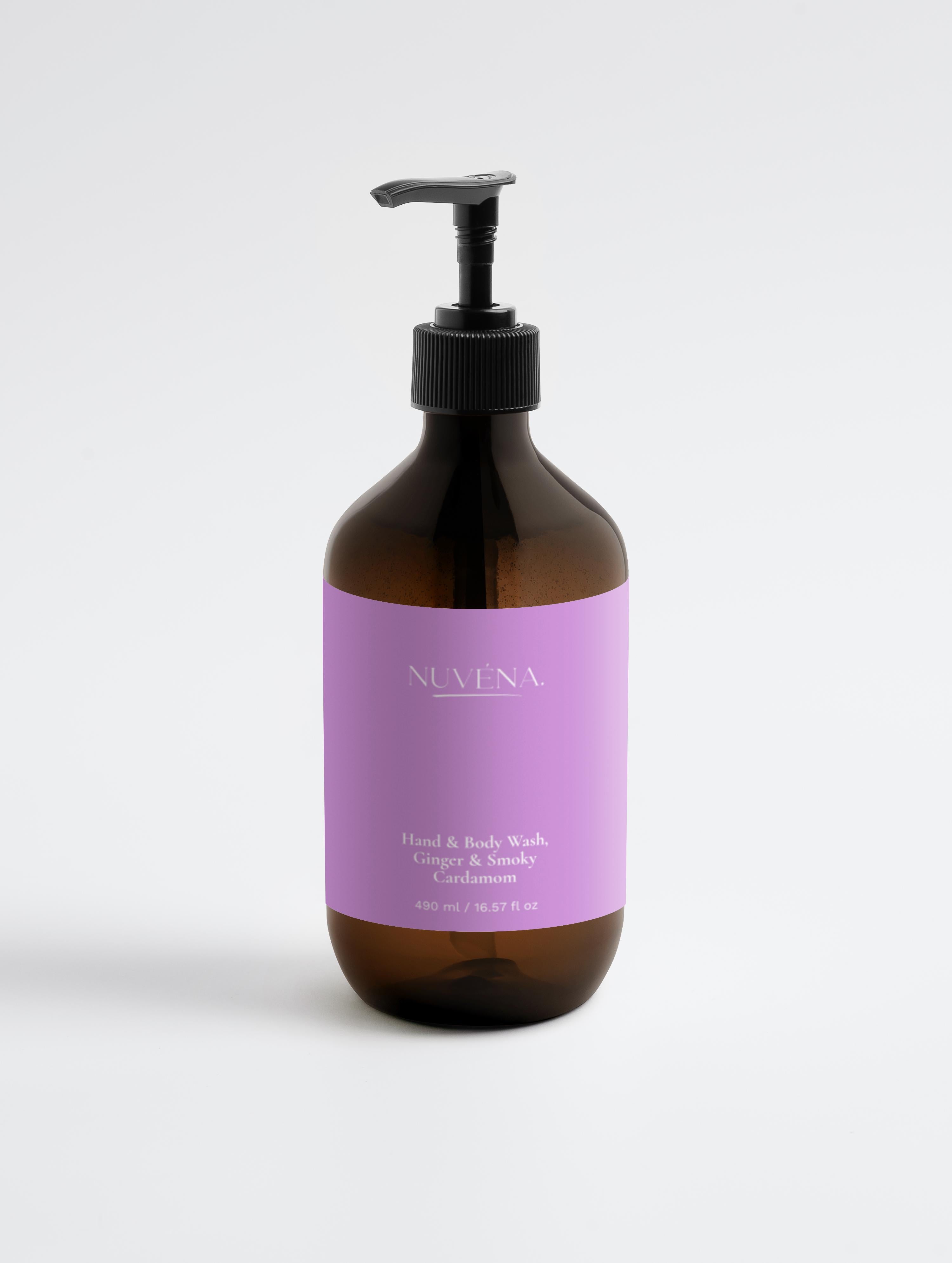 Hand & Body Wash - Ginger & Smoky Cardamom, Hydrating & Gentle
