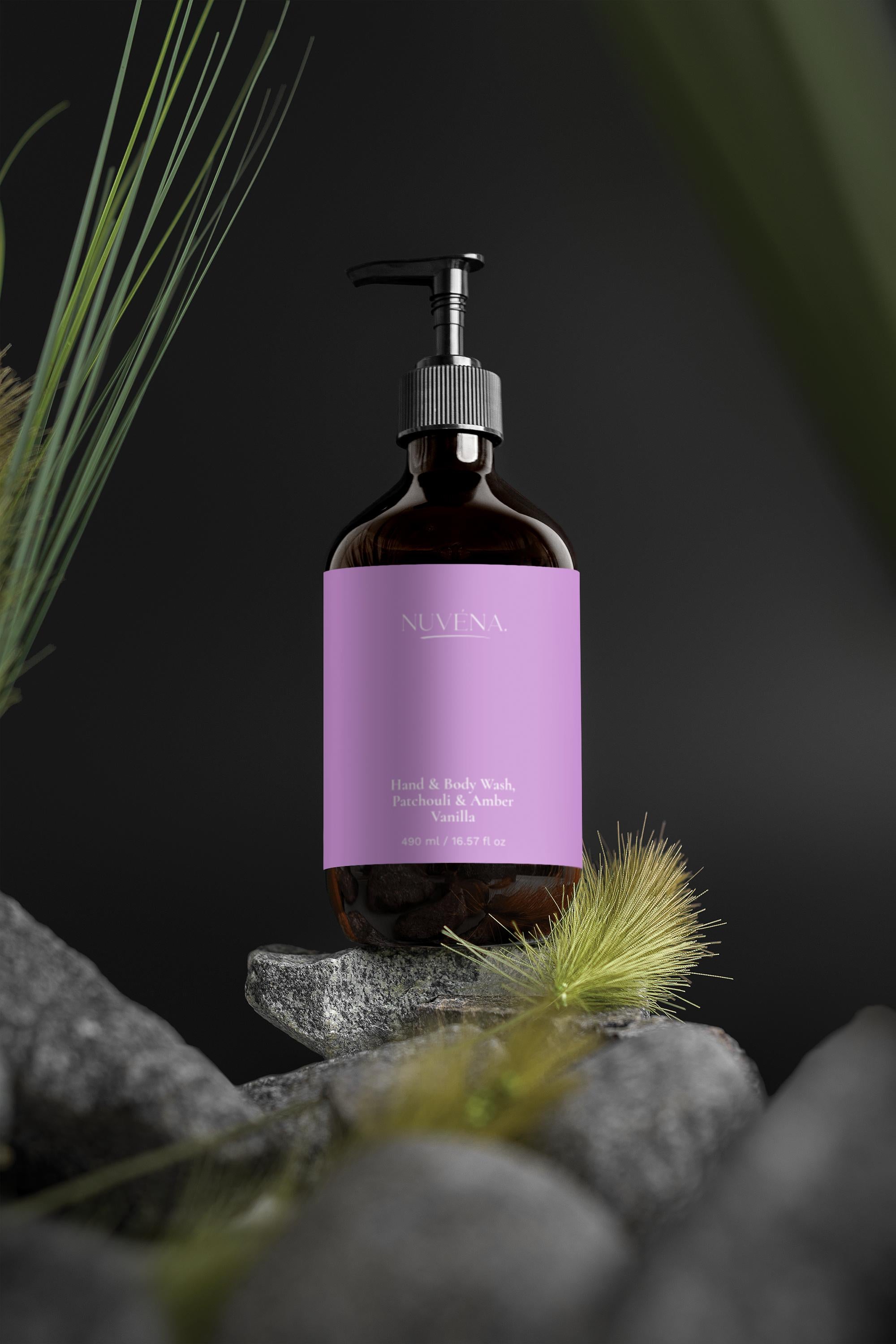 Hand & Body Wash - Patchouli & Amber Vanilla, Warm & Luxurious