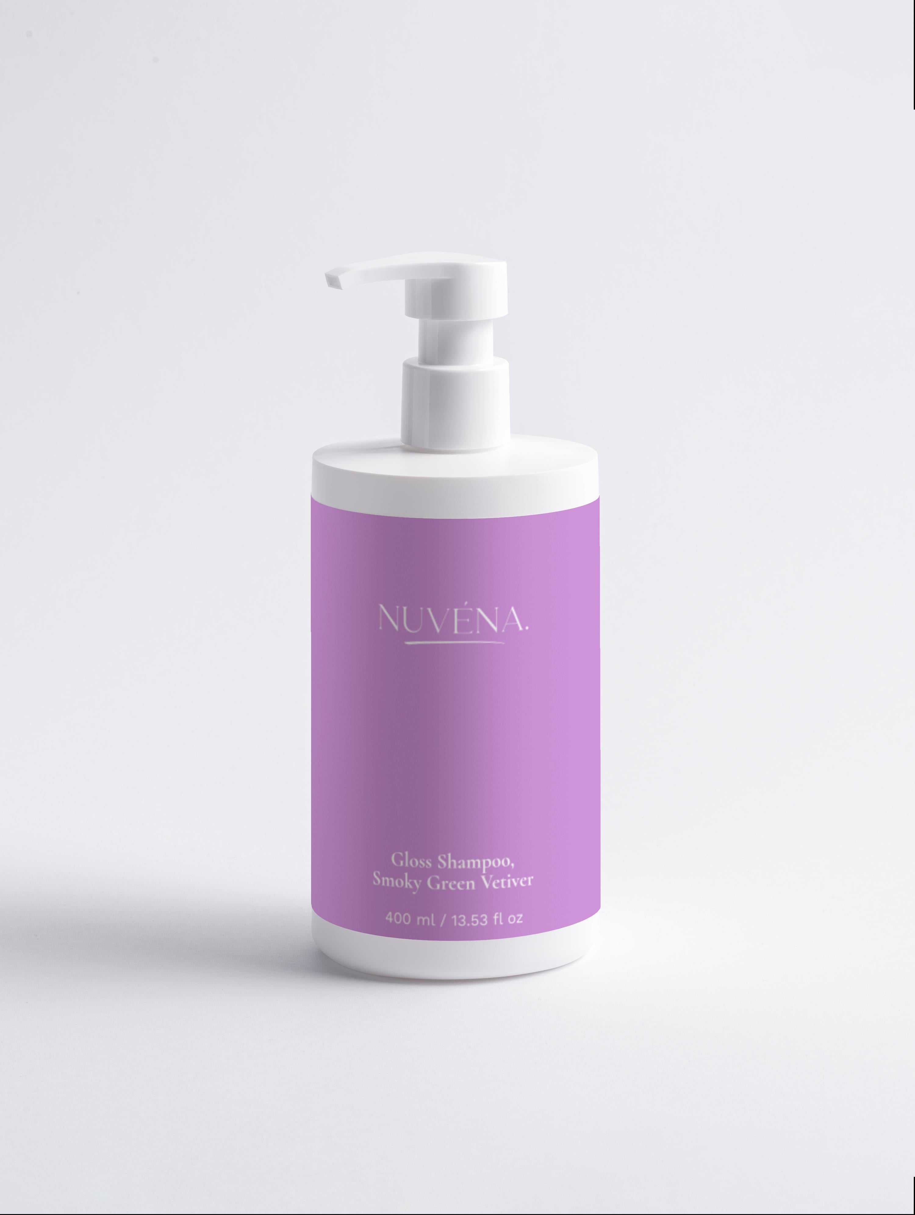 Gloss Shampoo - Smoky Green Vetiver, Adds Shine & Volume